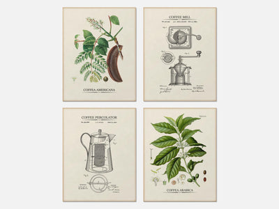 Vintage Coffee Print Set of 4 mockup - A_ms3-V1-PC_AP-SS_4-PS_5x7-C_lpa