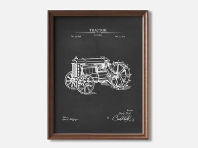 Tractor 1 Walnut - Chalkboard mockup