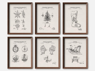 Christmas Patent Print Set of 6 mockup - A_t10126-V1-PC_F+WA-SS_6-PS_5x7-C_ivo variant