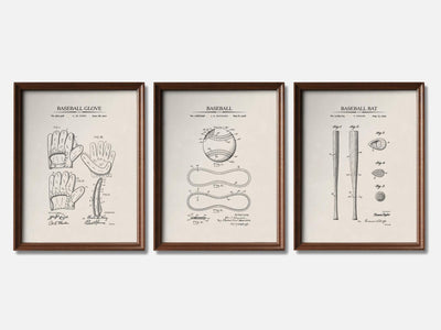 Baseball Patent Print Set of 3 mockup - A_t10012-V1-PC_F+WA-SS_3-PS_11x14-C_ivo variant