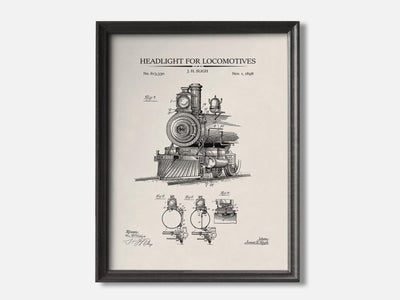 Locomotive Headlight Patent Print mockup - A_t10033.2-V1-PC_F+B-SS_1-PS_5x7-C_ivo variant