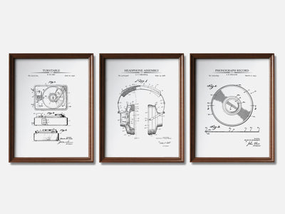 DJ Patent Print Set of 3 mockup - A_t10113-V1-PC_F+WA-SS_3-PS_11x14-C_whi variant