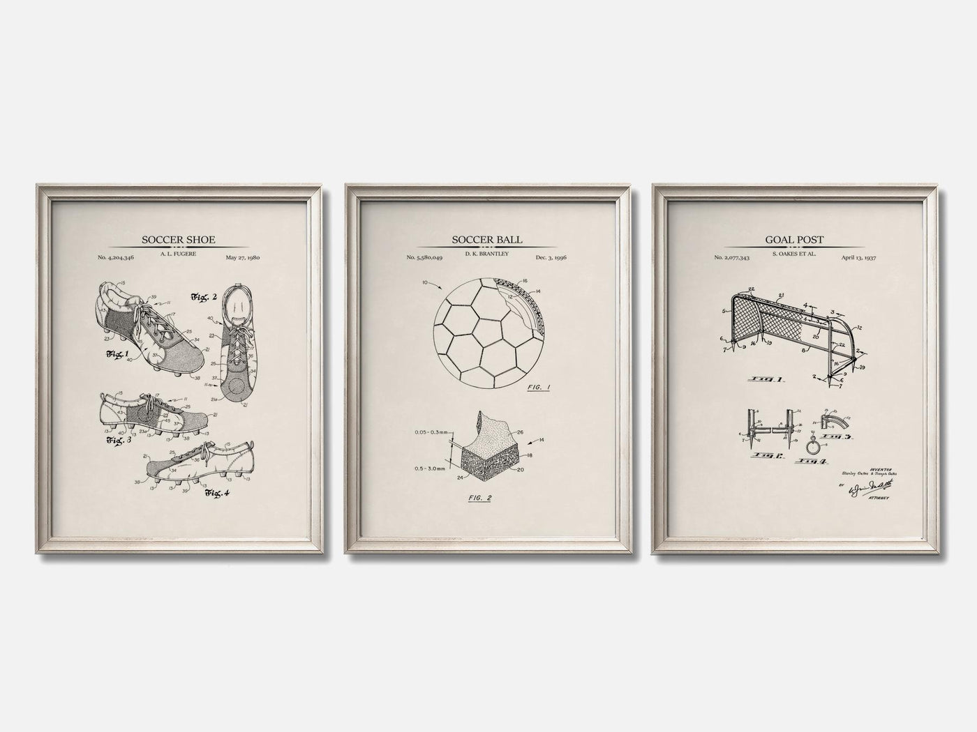 Soccer Patent Print Set of 3 mockup - A_t10070-V1-PC_F+O-SS_3-PS_11x14-C_ivo variant