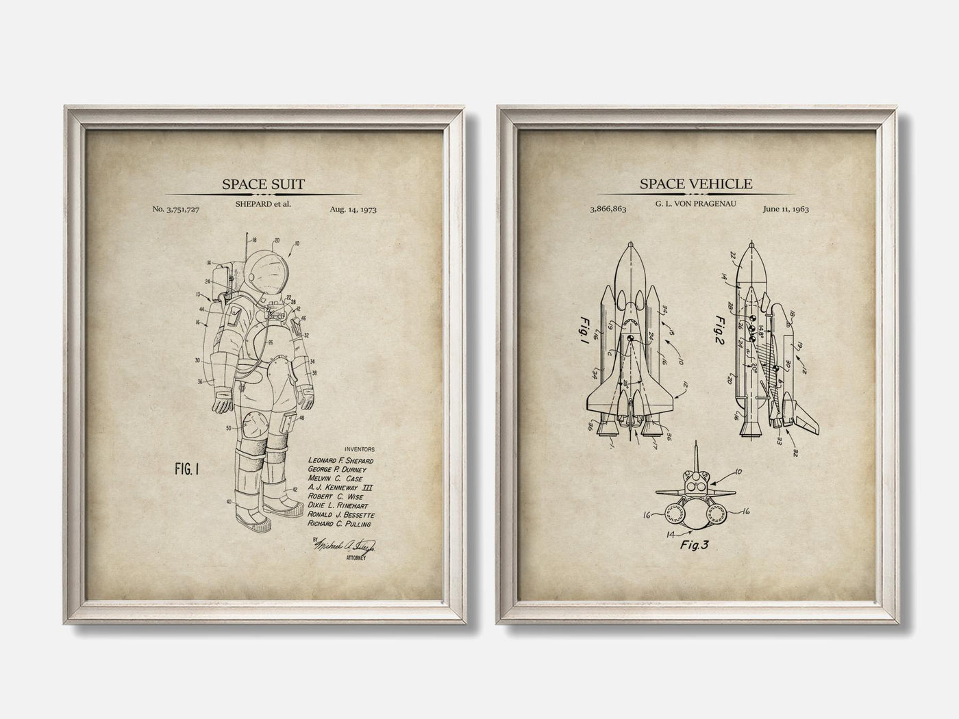 Astronaut Patent Print Set of 2 mockup - A_t10130-V1-PC_F+O-SS_2-PS_11x14-C_par variant