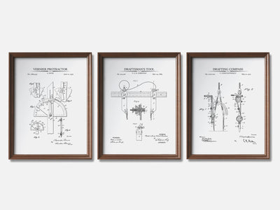 Architect Patent Print Set of 3 mockup - A_t10009-V1-PC_F+WA-SS_3-PS_11x14-C_whi variant