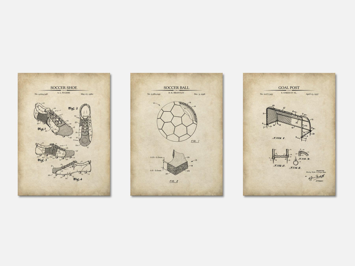 Soccer Patent Print Set of 3 mockup - A_t10070-V1-PC_AP-SS_3-PS_11x14-C_par