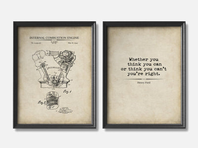 Ford Patent & Quote Prints - Set of 2 mockup - A_t10154-V1-PC_F+B-SS_2-PS_11x14-C_par variant