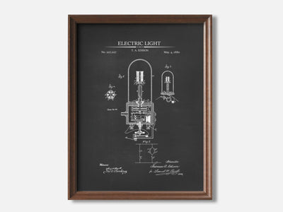 Electric Light Patent Print mockup - A_t10024.4-V1-PC_F+WA-SS_1-PS_5x7-C_cha variant