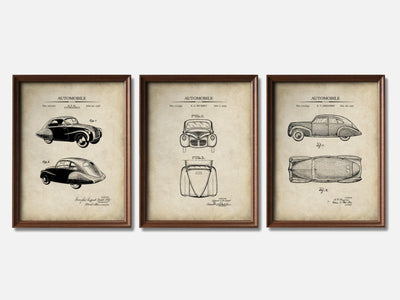 30s Cars Patent Print Set of 3 mockup - A_t10134-V1-PC_F+WA-SS_3-PS_11x14-C_par variant