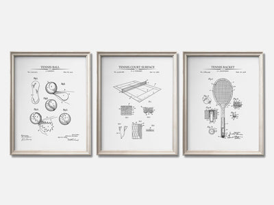 Tennis Patent Print Set of 3 mockup - A_t10049-V1-PC_F+O-SS_3-PS_11x14-C_whi variant
