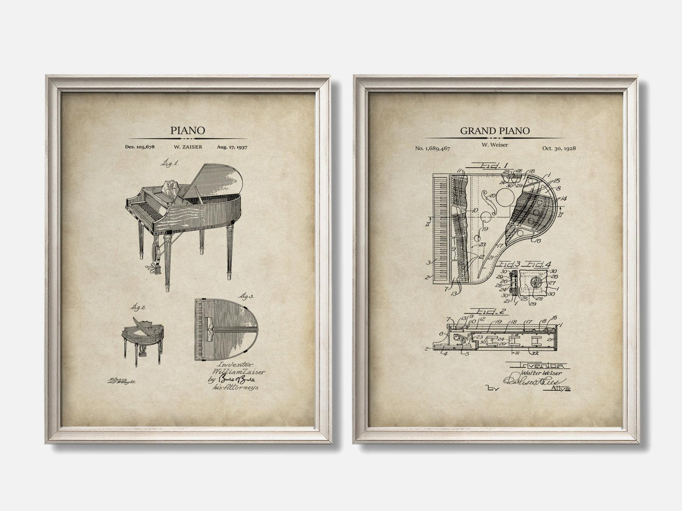 Piano Patent Print Set of 2 mockup - A_t10117-V1-PC_F+O-SS_2-PS_11x14-C_par variant