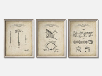 Firefighter Patent Print Set of 3 mockup - A_t10067-V1-PC_F+O-SS_3-PS_11x14-C_par variant