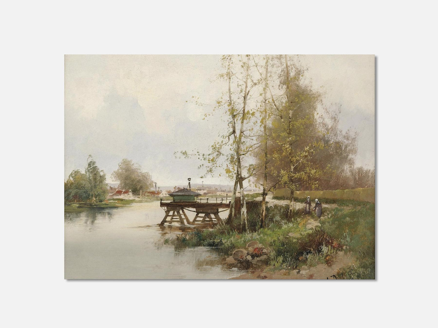 The Pond at the edge of the village Art Print mockup - A_p15-V1-PC_AP-SS_1-PS_5x7-C_def variant