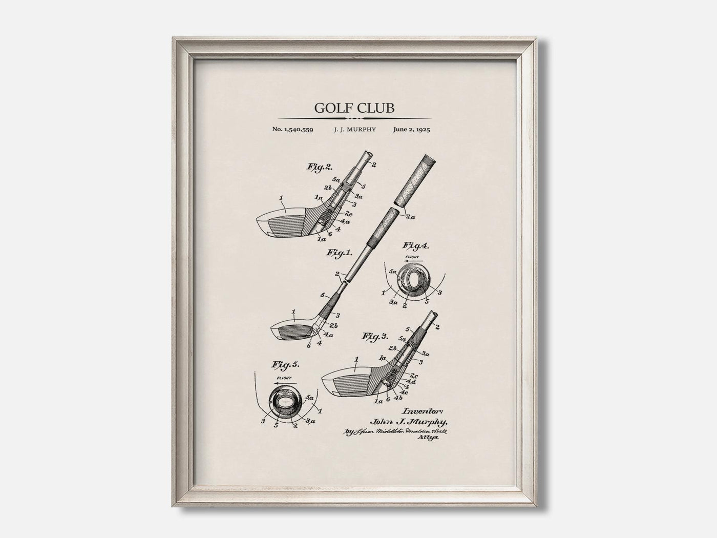 Golf Club Patent Print mockup - A_t10028.3-V1-PC_F+O-SS_1-PS_5x7-C_ivo variant