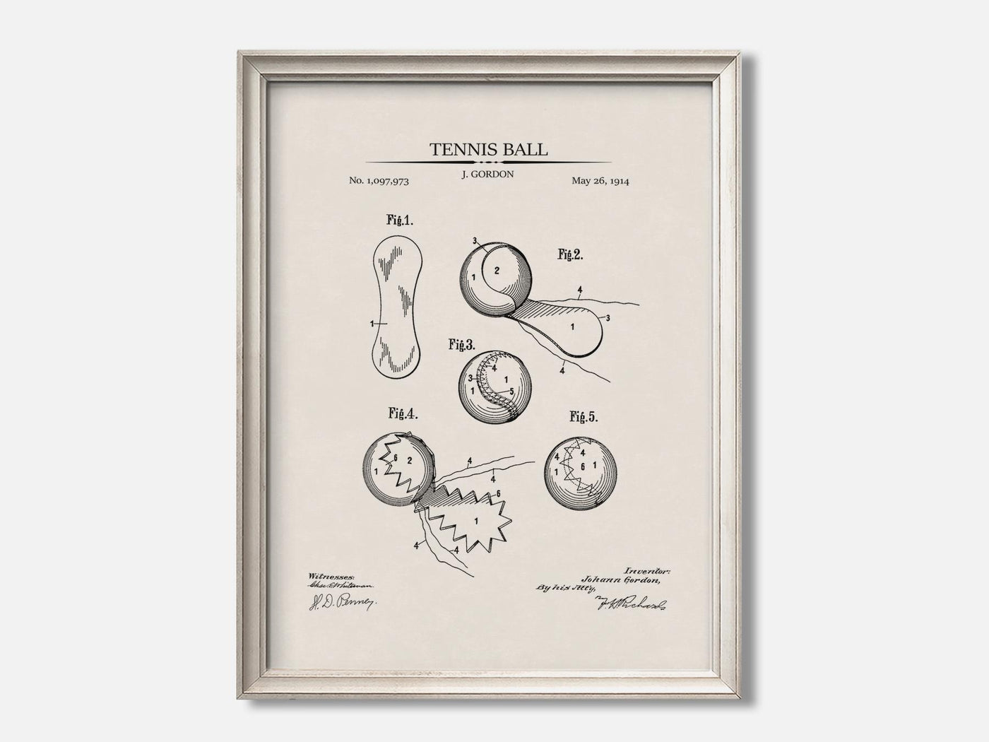 Tennis Ball Patent Print mockup - A_t10049.1-V1-PC_F+O-SS_1-PS_5x7-C_ivo variant