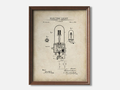 Electric Light 1 Walnut - Parchment mockup