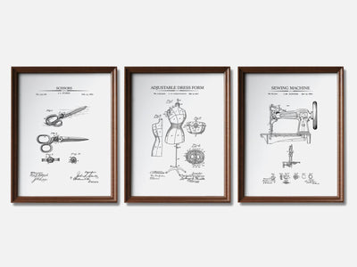 Sewing Patent Print Set of 3 mockup - A_t10043-V1-PC_F+WA-SS_3-PS_11x14-C_whi variant