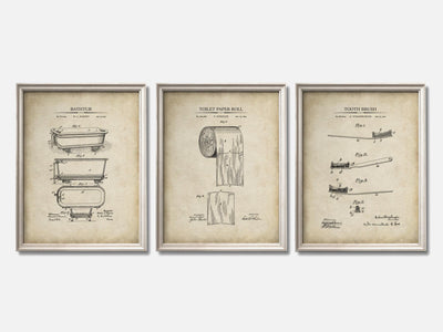 Bathroom Patent Print Set of 3 mockup - A_t10013-V1-PC_F+O-SS_3-PS_11x14-C_par variant