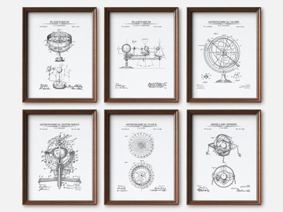 Astronomy Patent Print Set of 6 mockup - A_t10128-V1-PC_F+WA-SS_6-PS_5x7-C_whi variant