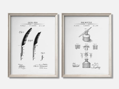 Pen & Ink Patent Prints - Set of 2 mockup - A_t10136-V1-PC_F+O-SS_2-PS_11x14-C_whi variant