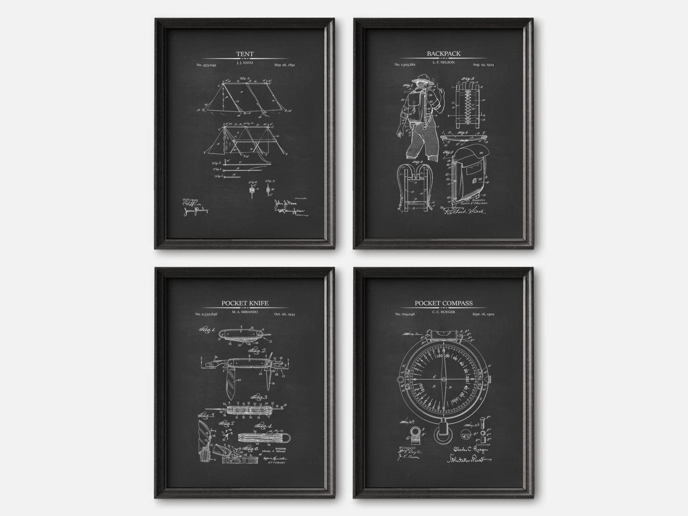 Camping Patent Print Set of 3 mockup - A_t10017-V1-PC_F+B-SS_4-PS_5x7-C_cha variant