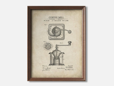 Coffee Mill Patent Print mockup - A_t10002.2-V1-PC_F+WA-SS_1-PS_5x7-C_par