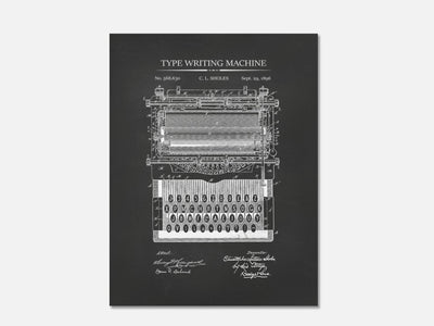 Typewriter Patent Print Set mockup - A_t10051.3-V1-PC_AP-SS_1-PS_5x7-C_cha variant