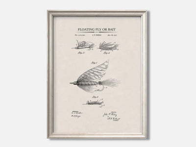 Floating Fly or Bait 1 Oat - Ivory mockup