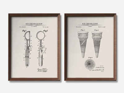 Ice Cream Patent Print Set of 2 mockup - A_t10081-V1-PC_F+WA-SS_2-PS_11x14-C_ivo