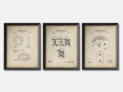 Poker Patent Print Set of 3 mockup - A_t10087-V1-PC_F+B-SS_3-PS_11x14-C_par variant