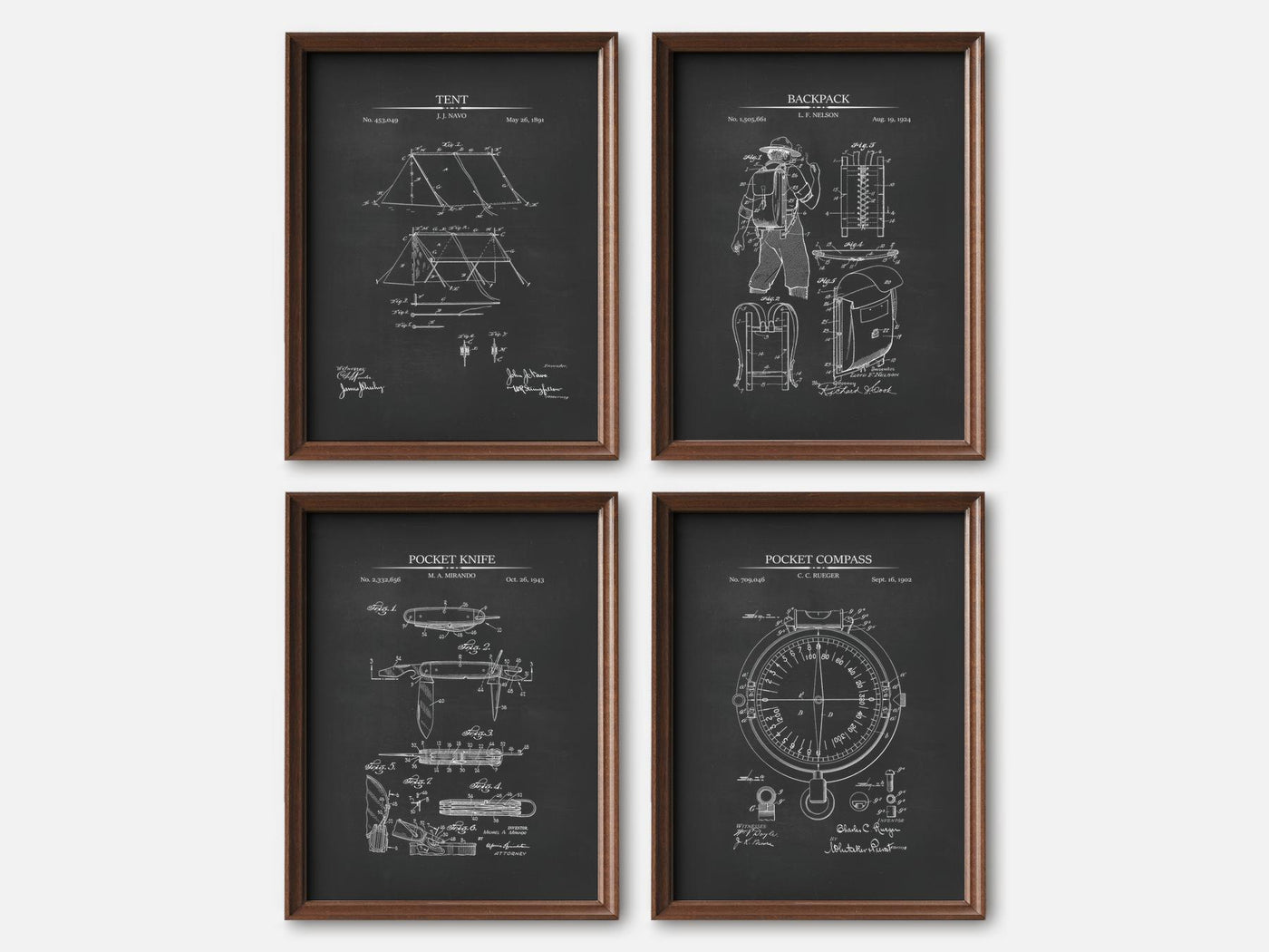 Camping Patent Print Set of 3 mockup - A_t10017-V1-PC_F+WA-SS_4-PS_5x7-C_cha variant