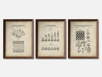 Chess Patent Print Set of 3 mockup - A_t10085-V1-PC_F+WA-SS_3-PS_11x14-C_par