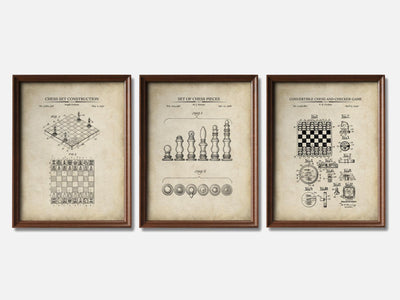 Chess Patent Print Set of 3 mockup - A_t10085-V1-PC_F+WA-SS_3-PS_11x14-C_par variant