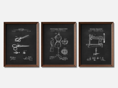 Sewing Patent Print Set of 3 mockup - A_t10043-V1-PC_F+WA-SS_3-PS_11x14-C_cha variant