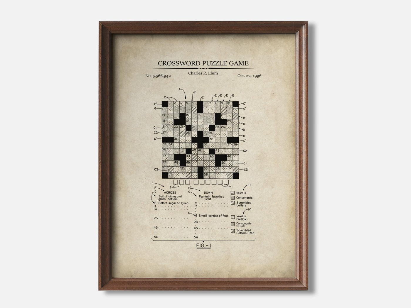Crossword Puzzle Patent Print mockup - A_t10160.2-V1-PC_F+WA-SS_1-PS_5x7-C_par