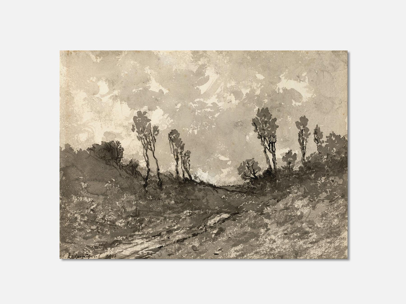 Road at Hérisson (1911) Art Print mockup - A_d46-V1-PC_AP-SS_1-PS_5x7-C_def