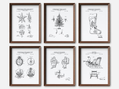 Christmas Patent Print Set of 6 mockup - A_t10126-V1-PC_F+WA-SS_6-PS_5x7-C_whi variant