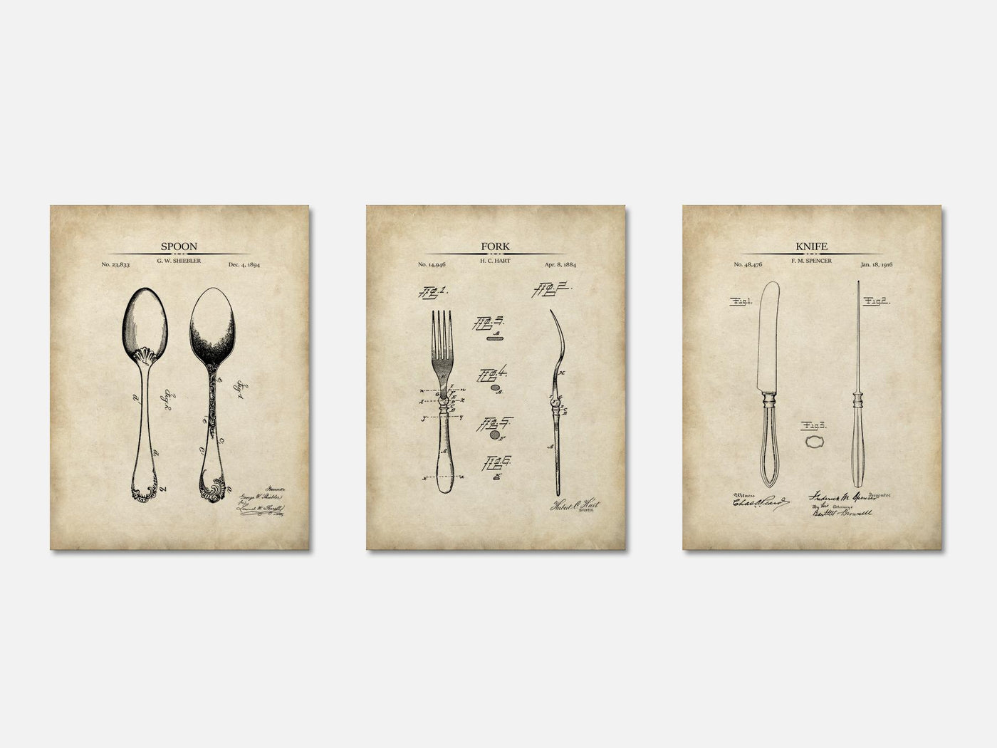 Dining Room Patent Print Set of 3 mockup - A_t10021-V1-PC_AP-SS_3-PS_11x14-C_par