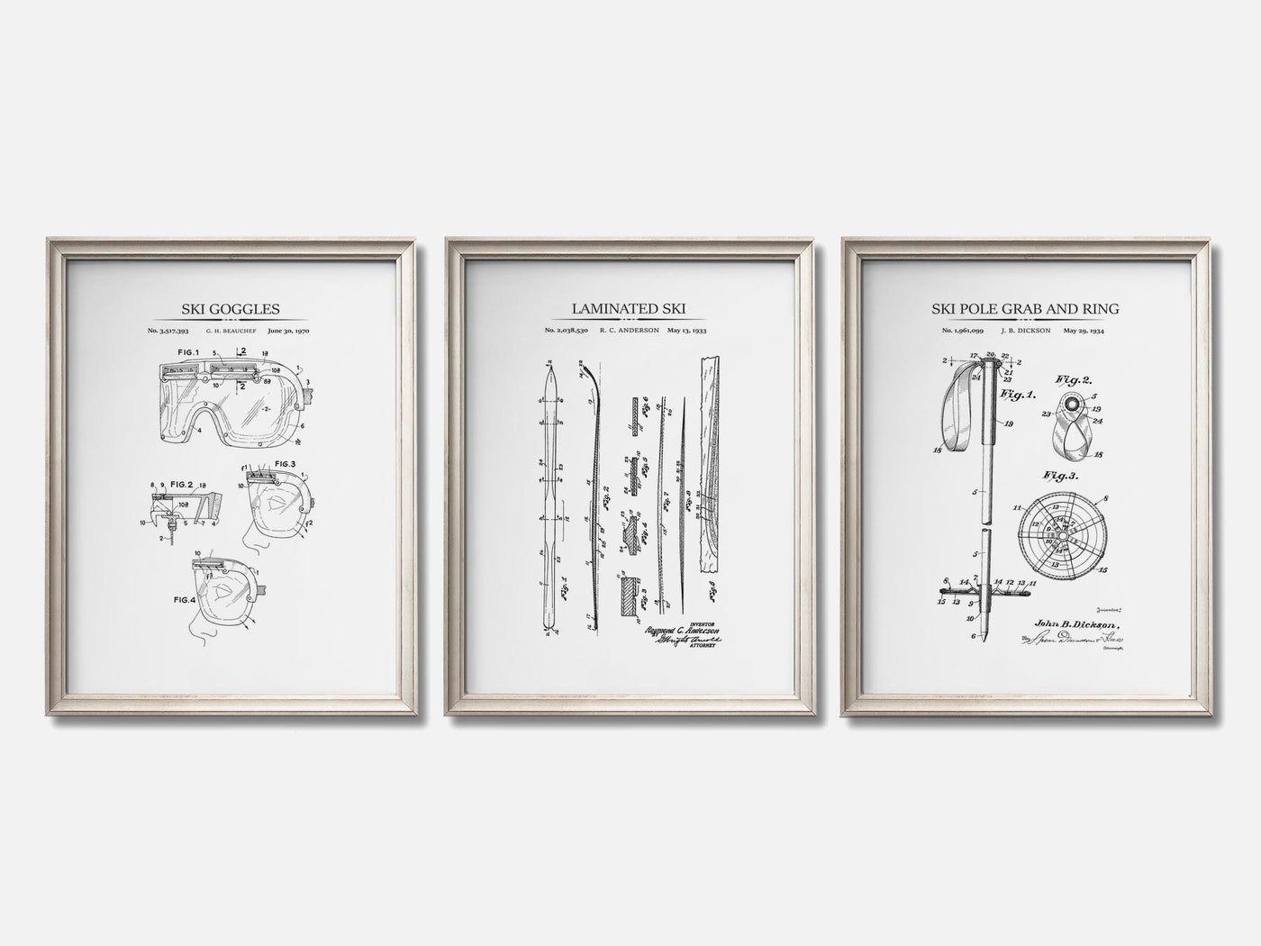 Ski Patent Print Set of 3 mockup - A_t10045-V1-PC_F+O-SS_3-PS_11x14-C_whi variant