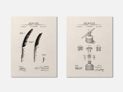 Pen & Ink Patent Prints - Set of 2 mockup - A_t10136-V1-PC_AP-SS_2-PS_11x14-C_ivo variant