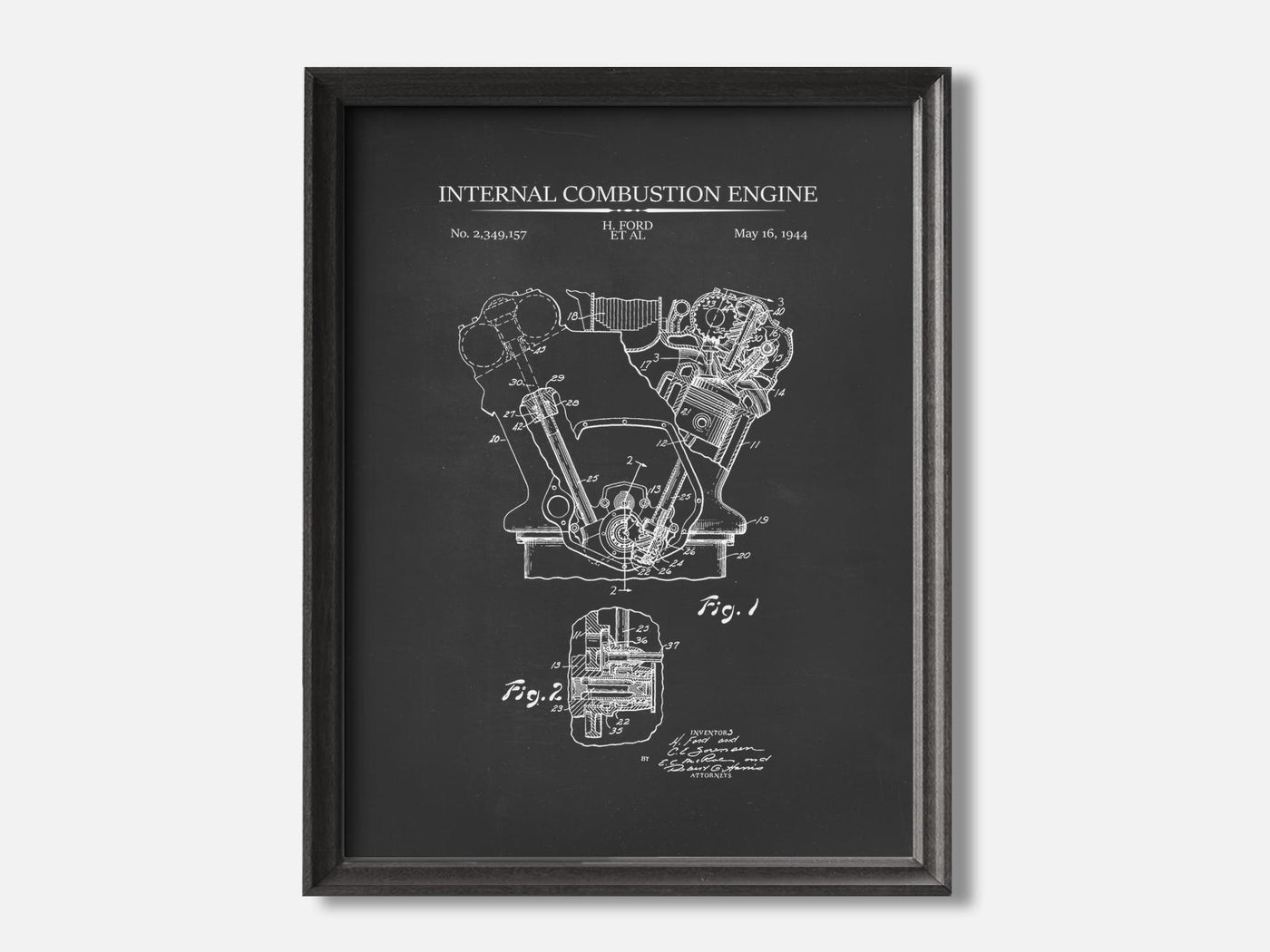 Internal Combustion Engine Patent Print mockup - A_t10072.2-V1-PC_F+B-SS_1-PS_5x7-C_cha variant