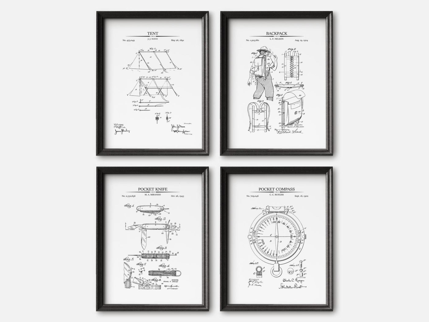 Camping Patent Print Set of 3 mockup - A_t10017-V1-PC_F+B-SS_4-PS_5x7-C_whi variant