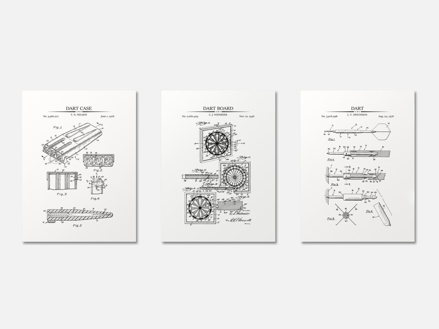 Darts Patent Print Set of 3 mockup - A_t10073-V1-PC_AP-SS_3-PS_11x14-C_whi variant