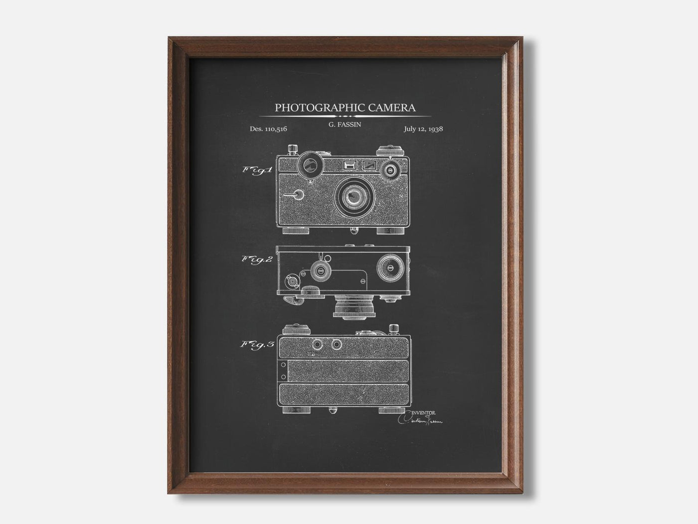 Vintage Camera Patent Print mockup - A_t10016.2-V1-PC_F+WA-SS_1-PS_5x7-C_cha variant