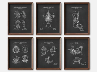 Christmas Patent Print Set of 6 mockup - A_t10126-V1-PC_F+WA-SS_6-PS_5x7-C_cha variant