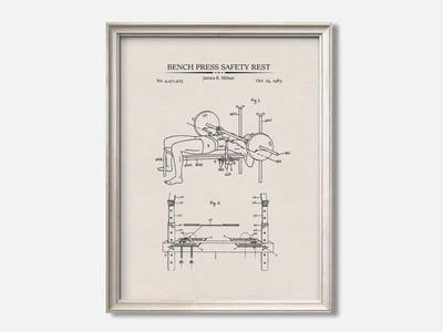 Bench Press Safety Rest 1 Oat - Ivory mockup