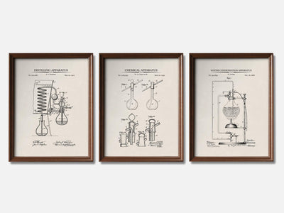 Chemistry Patent Print Set of 3 mockup - A_t10115-V1-PC_F+WA-SS_3-PS_11x14-C_ivo variant