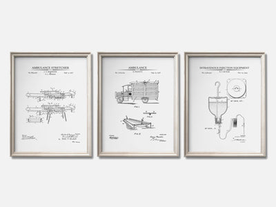 Paramedic Patent Print Set of 3 mockup - A_t10057-V1-PC_F+O-SS_3-PS_11x14-C_whi variant