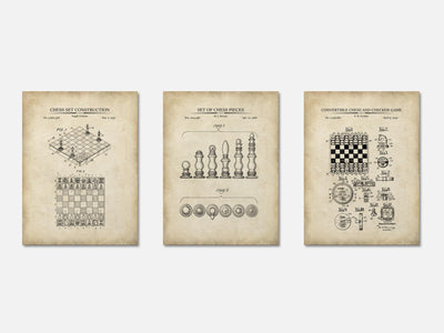 Chess Patent Print Set of 3 mockup - A_t10085-V1-PC_AP-SS_3-PS_11x14-C_par