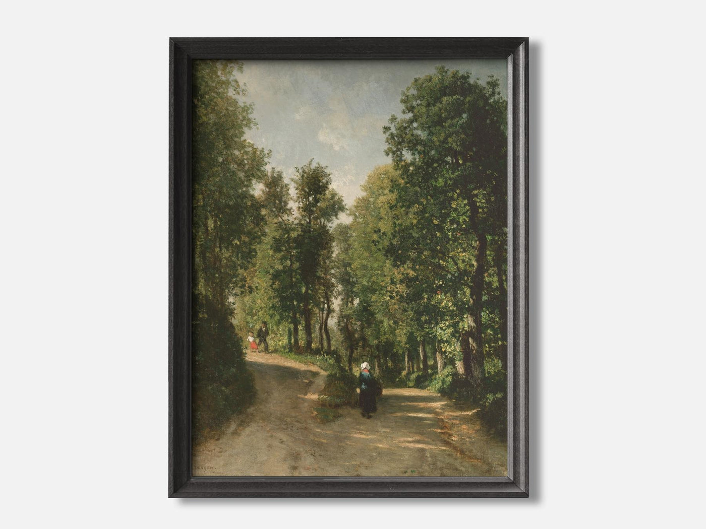 Road in the Woods (mid-1840s) Art Print mockup - A_p168-V1-PC_F+B-SS_1-PS_5x7-C_def variant